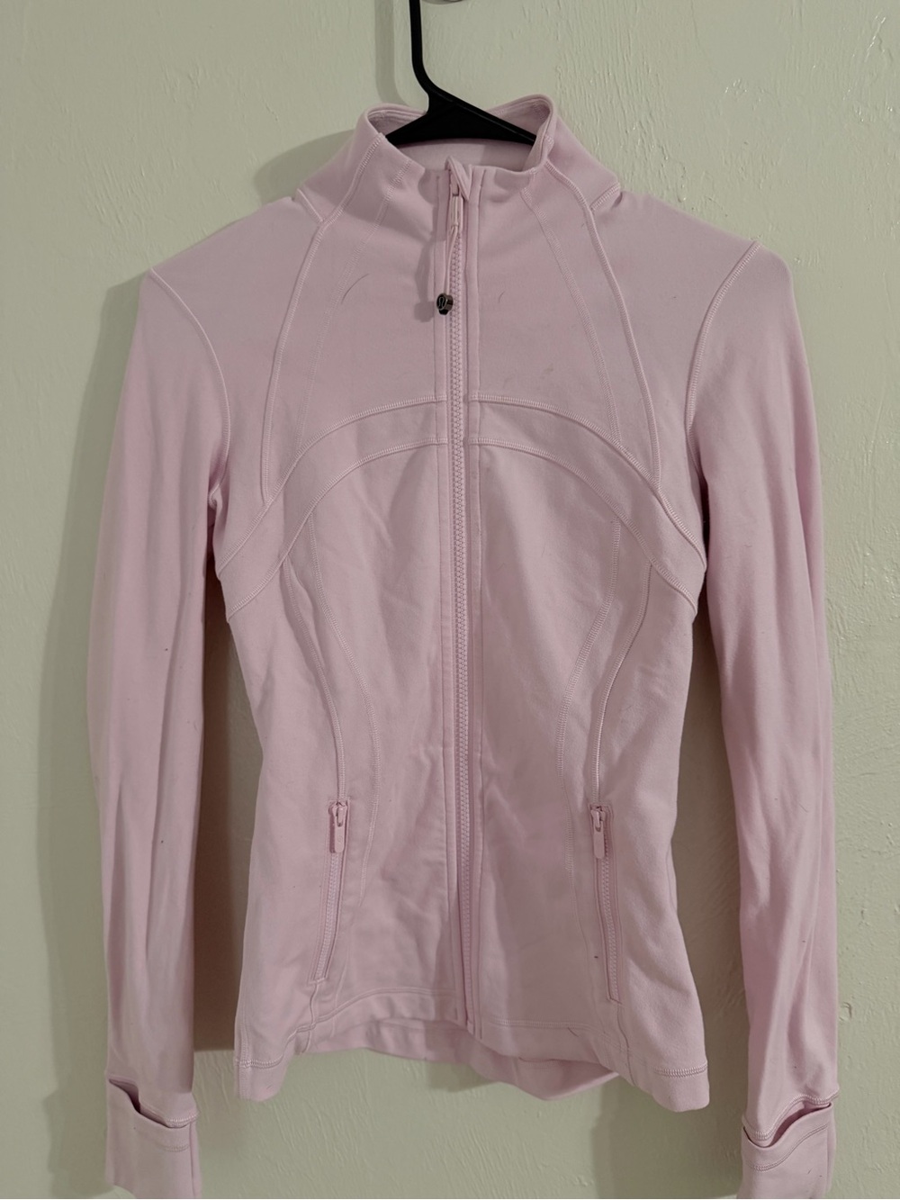 lululemon athletica Pale Pink Full-Zip bodycon Jacket